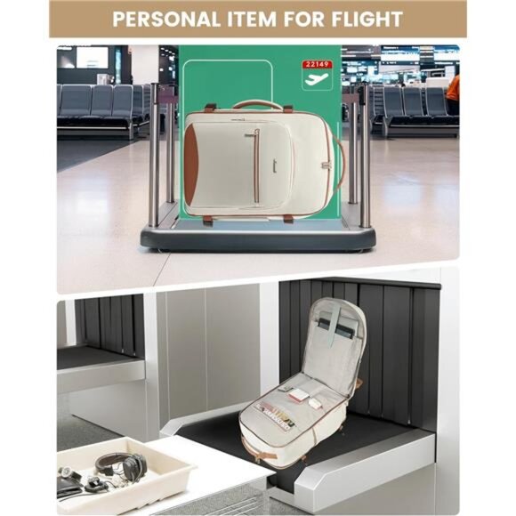 Travel Backpack for Women Men as Personal Item Flight Approved, 40L Luggage - Picture 4 of 7